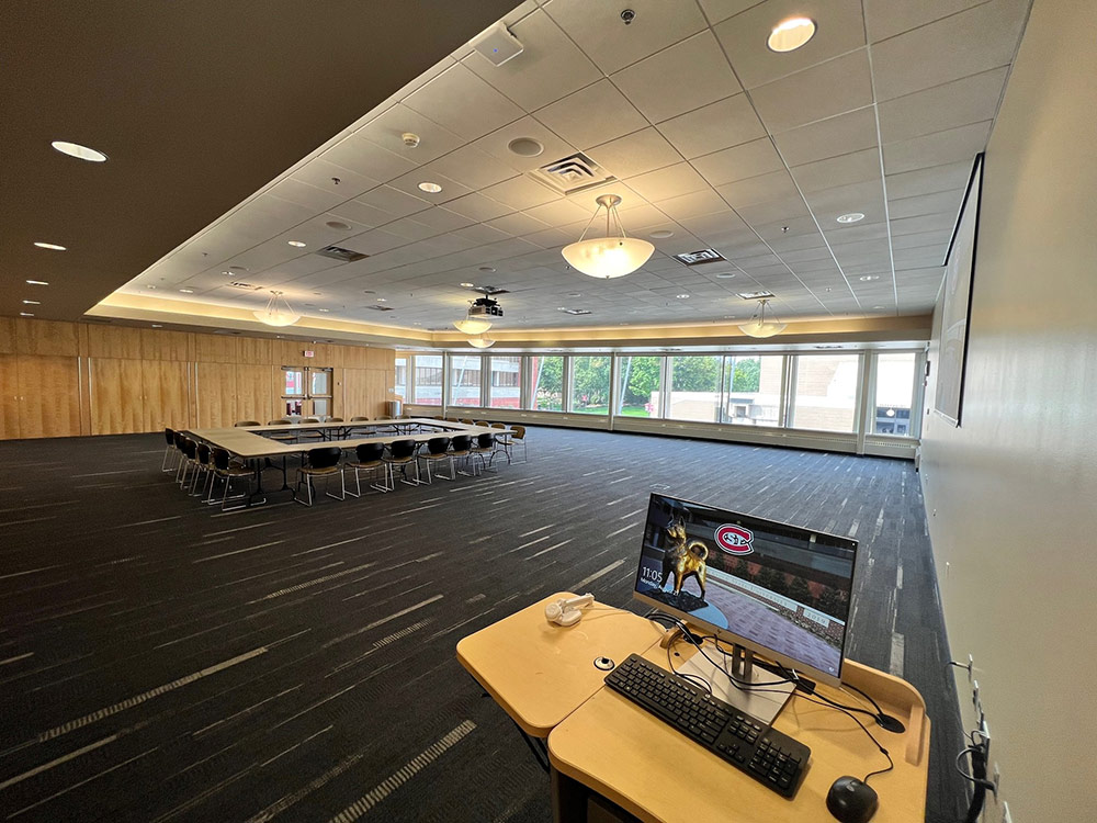 an interior view of the Cascade Room in Atwood Memorial Center