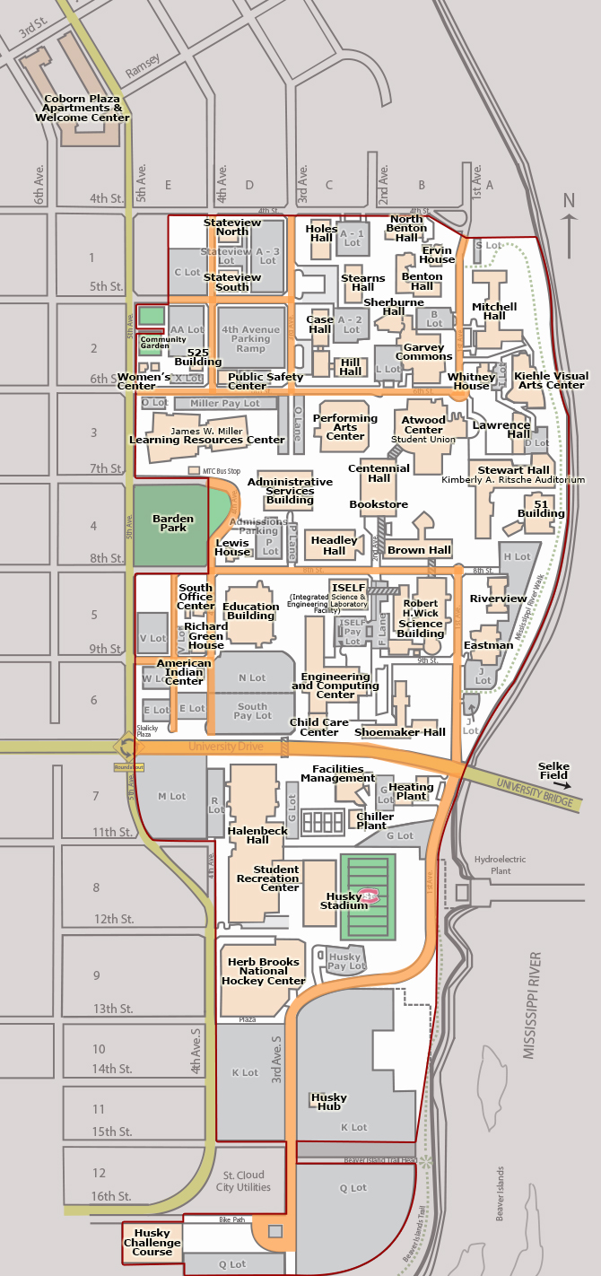 Campus map - Campus Boundary