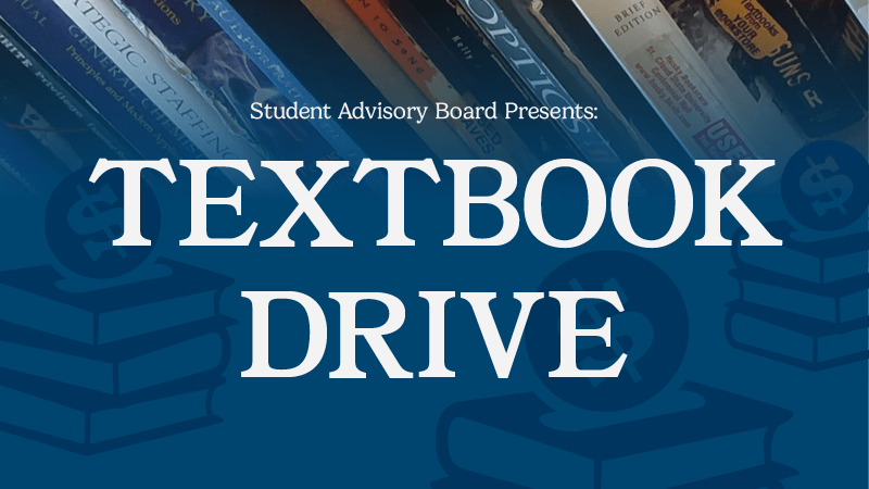 Textbook Drive, aimed at reducing textbook costs for students