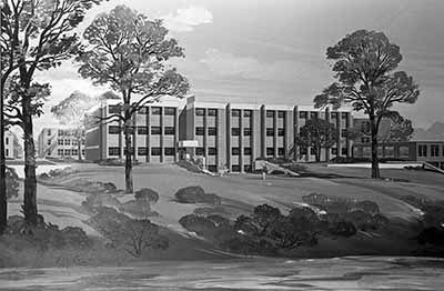 Architect's rendering of the School of Business building