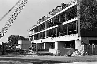 Wick Science Building construction, 1972