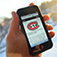 Smart phone displaying scsuhuskies text updates page