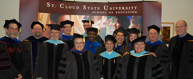 School of Education Faculty at Commencement