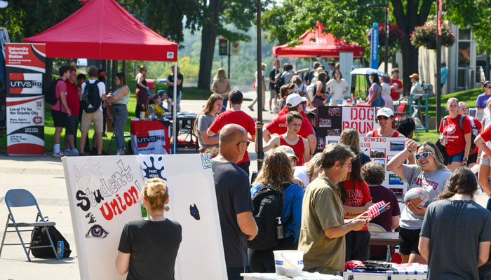 view of the mainstreet student event