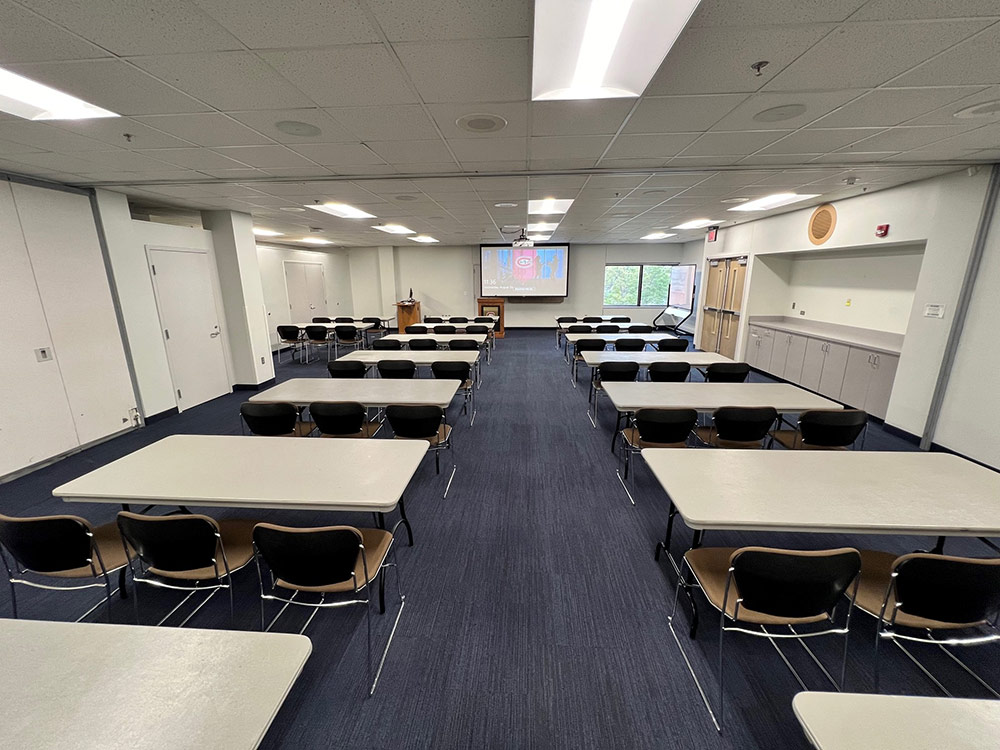 an interior view of the Glacier Room in Atwood Memorial Center