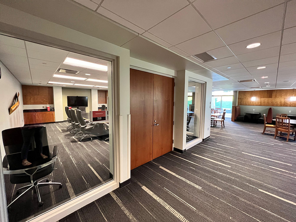 an interior view of the Monarch Room in Atwood Memorial Center