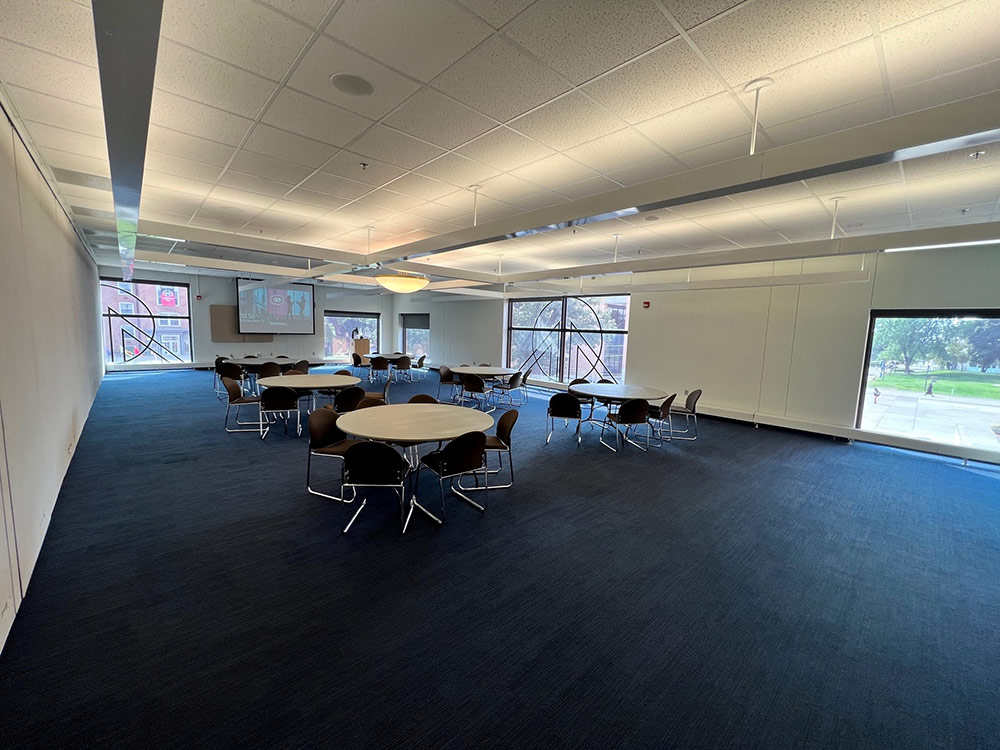 an interior view of the Voyageurs South Room in Atwood Memorial Center