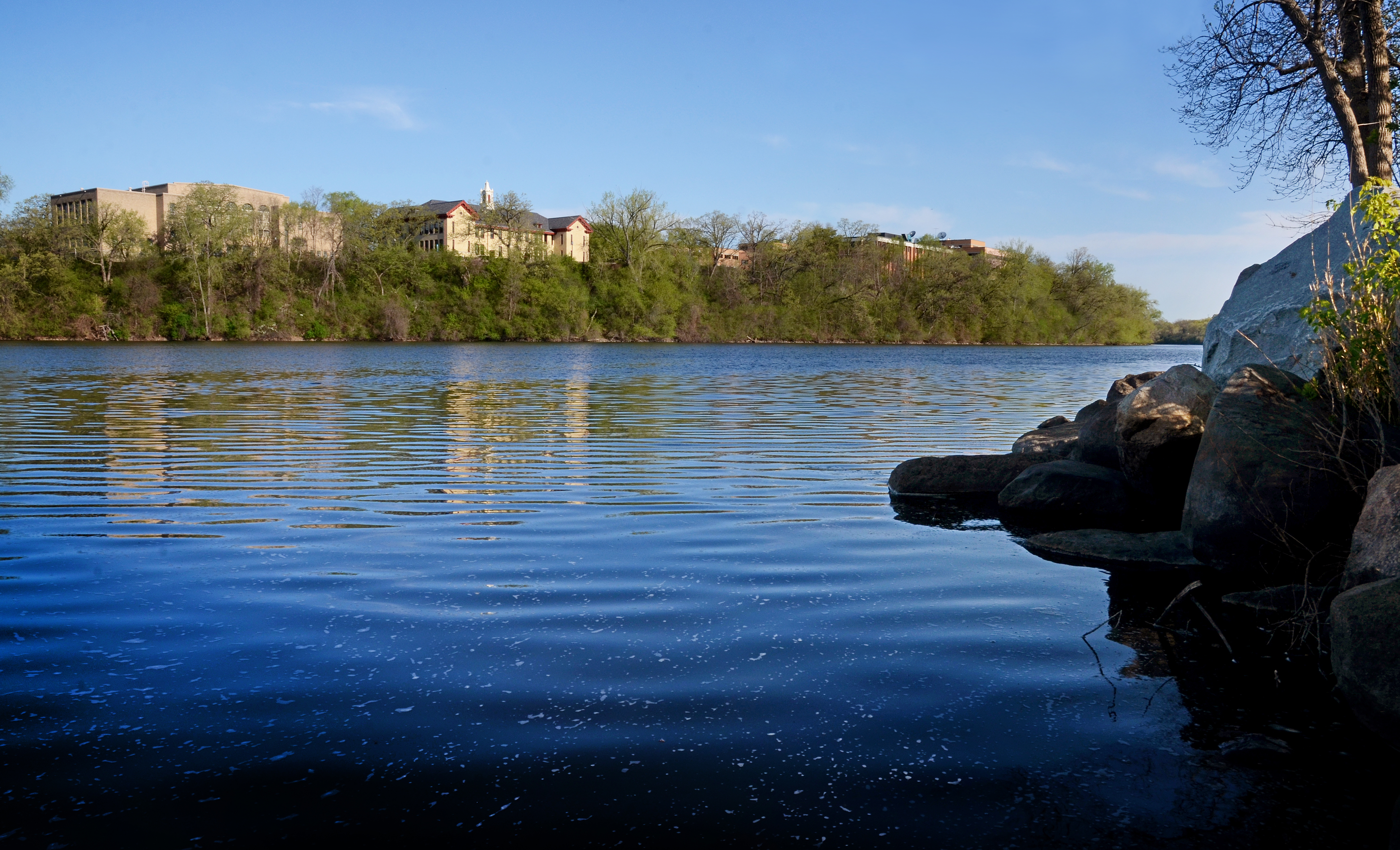SCSU campus on Mississippi Riverbank