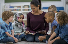 graphic of children reading