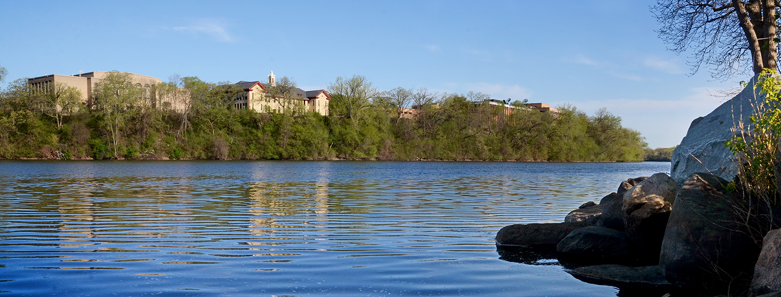 St. Cloud State University on the banks of the Mississippi River