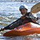 Student kayaking