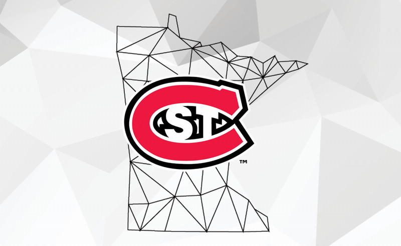 SCSU logo on Minnesota state outline