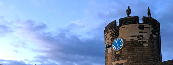 Clock at Alnwick Castle