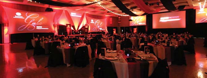 an event taking place in the Ballroom