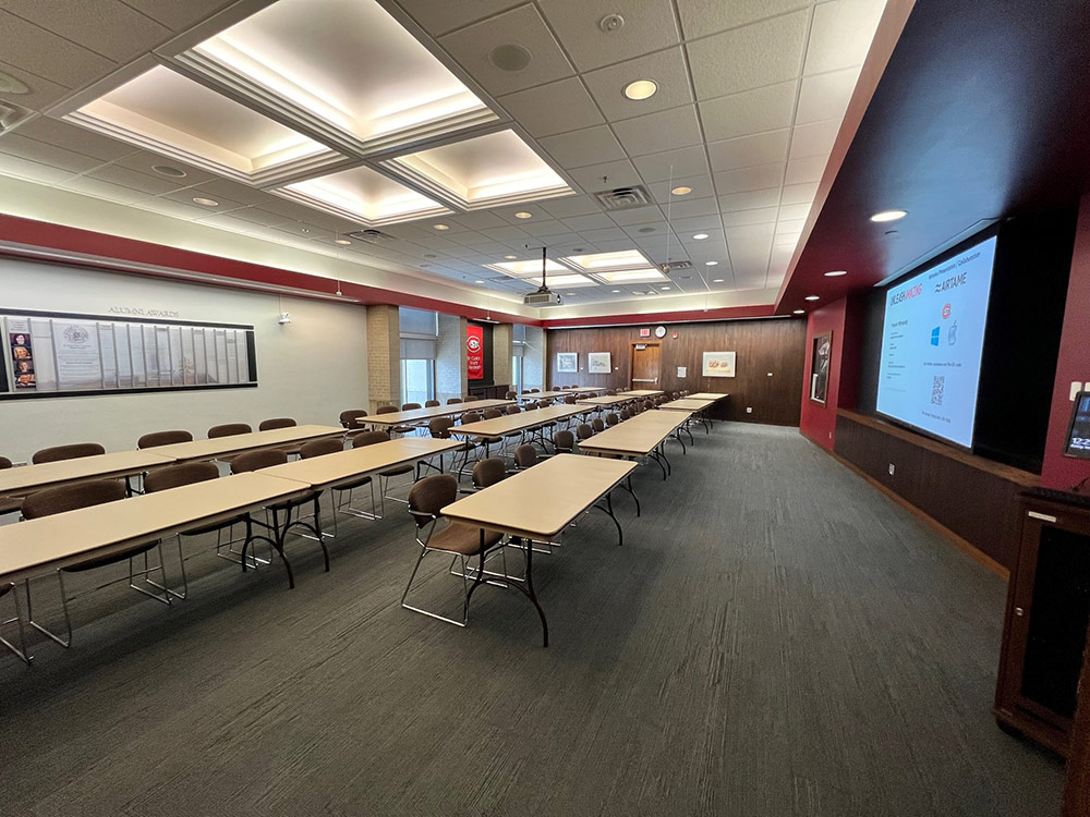 an interior view of the Alumni Room in Atwood Memorial Center