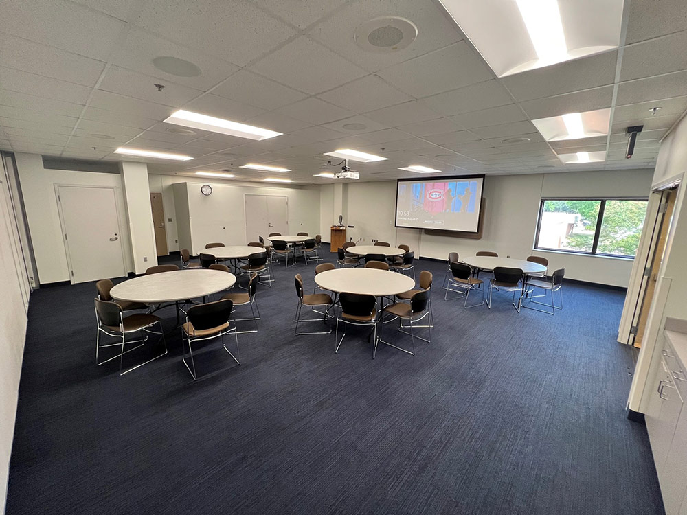 an interior view of the Glacier North Room in Atwood Memorial Center