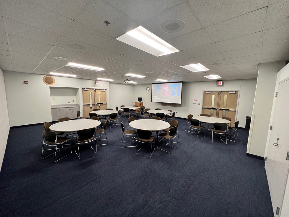 an interior view of the Glacier South Room in Atwood Memorial Center