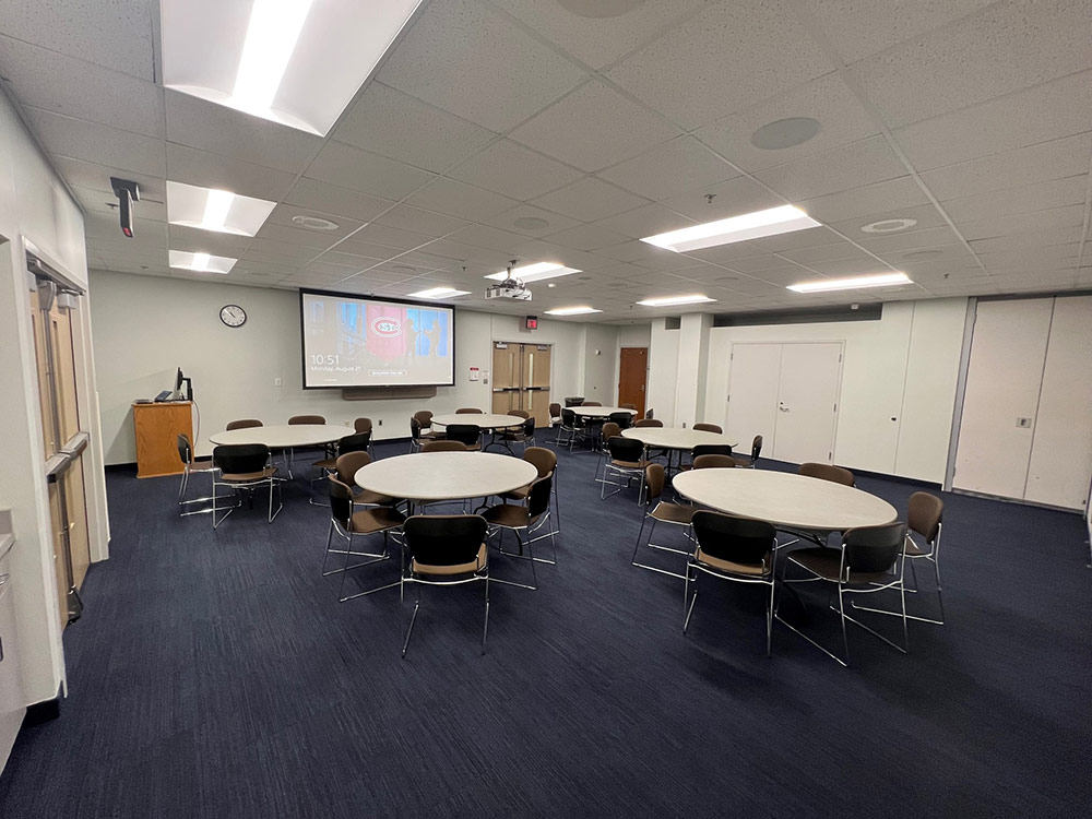 an interior view of the Glacier South Room in Atwood Memorial Center