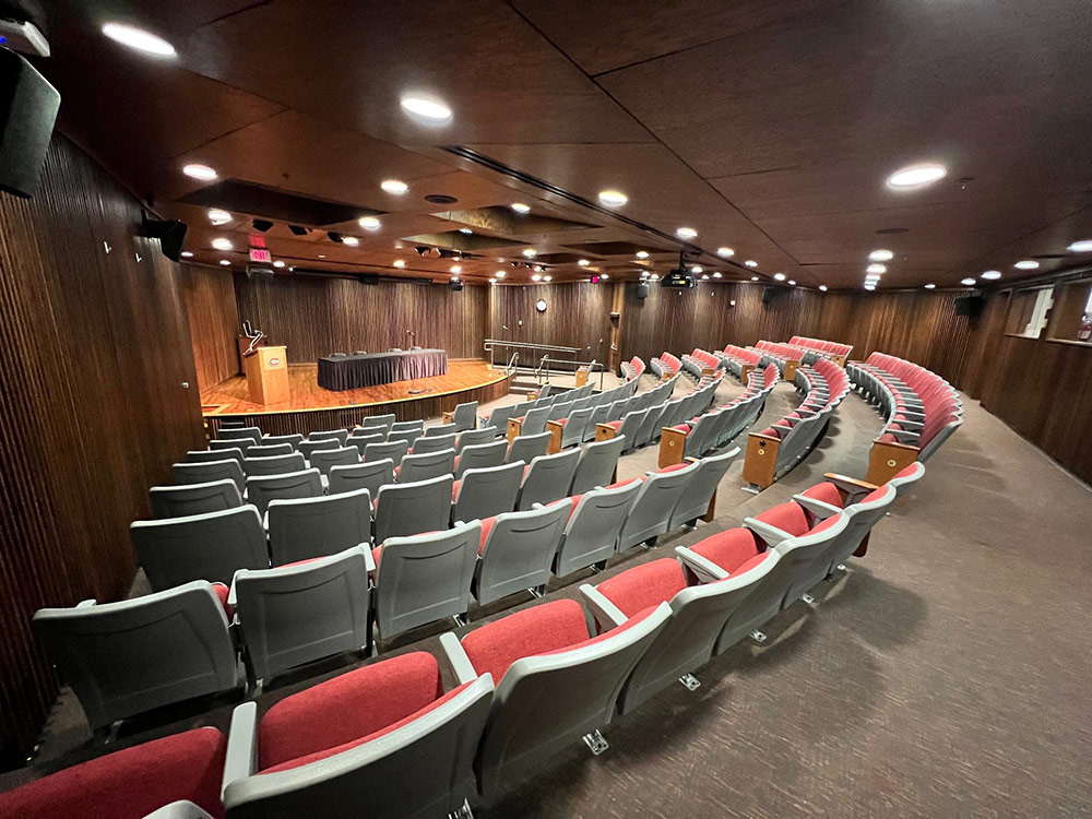 an interior view of the Atwood Theatre