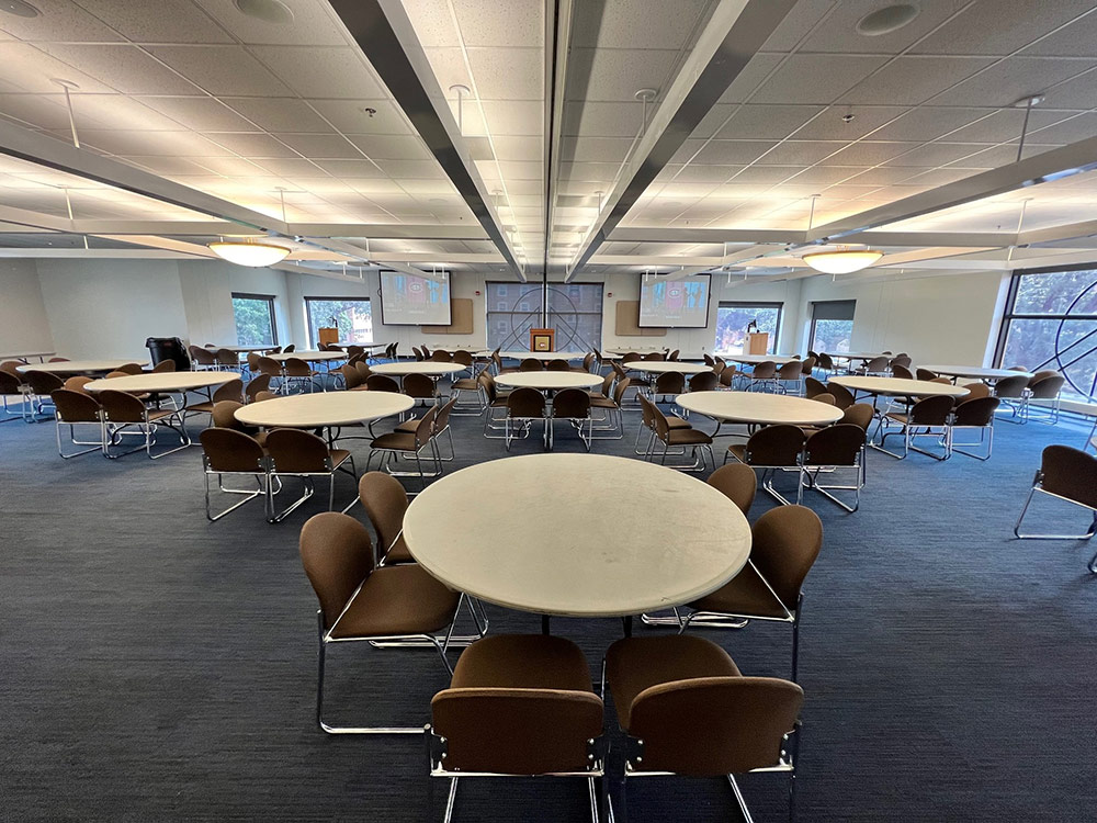 an interior view of the Voyageurs Room in Atwood Memorial Center