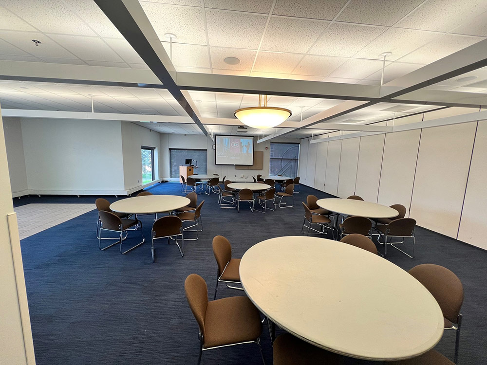 an interior view of the Voyageurs North Room in Atwood Memorial Center