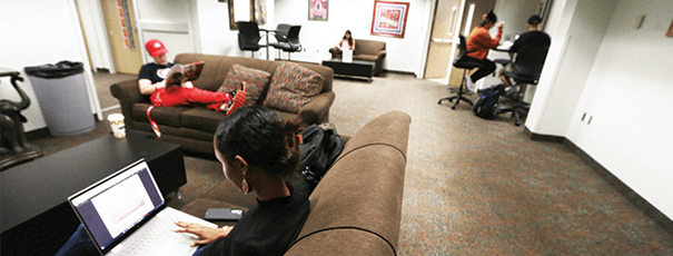 students studying together