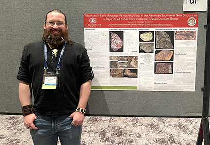 Spencer Ott's poster on Mesozoic Fishes earns Storer Award for Best Ichthyology Poster