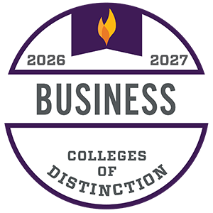 Colleges of Distinction badge for business