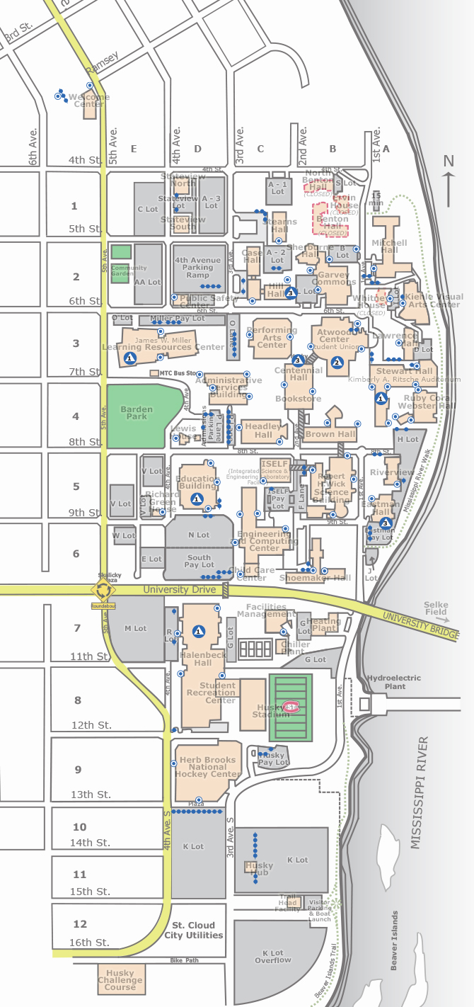 Campus map - Accessibility