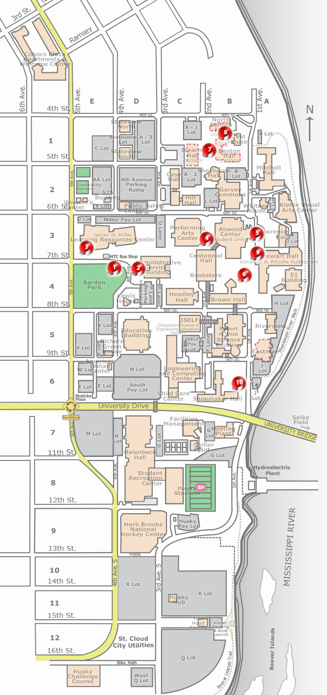 Campus map - Virtual Tours