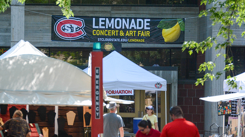 Lemonade sign on Centennial Hall