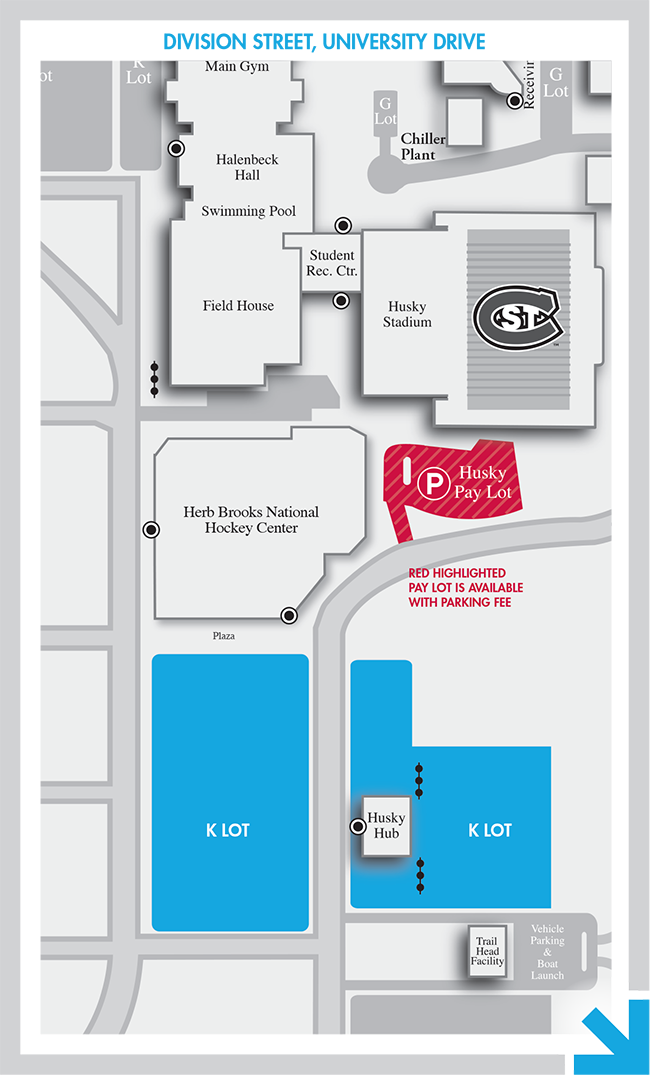 Campus map - parking - Husky Stadium Events and Other Hockey