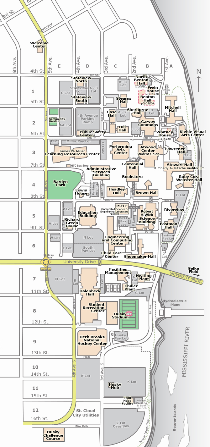 Main campus map