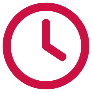 Red clock icon