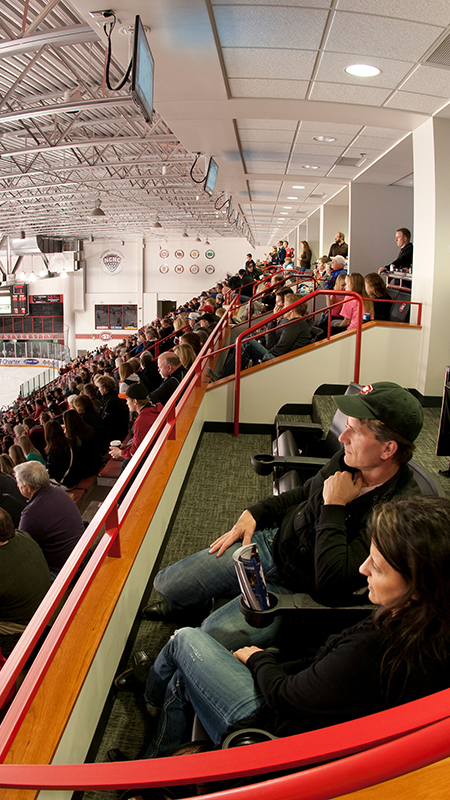 Box suite inside of Herb Brooks National Hockey Center