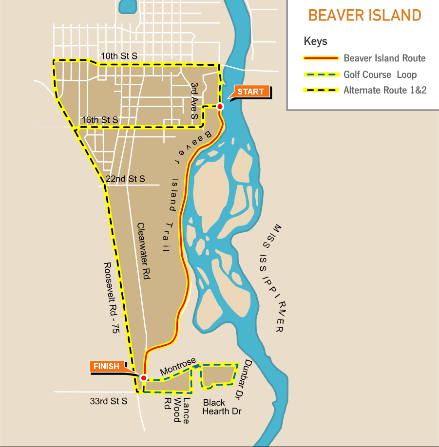 Beaver Island Trail map