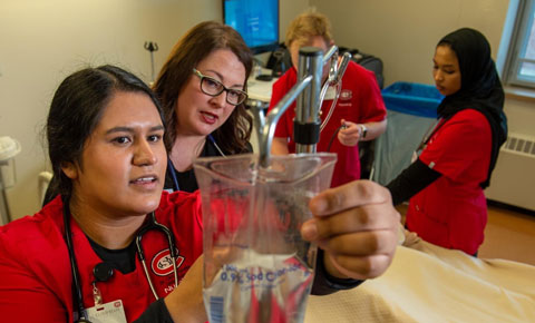 students gaining hands-on experience