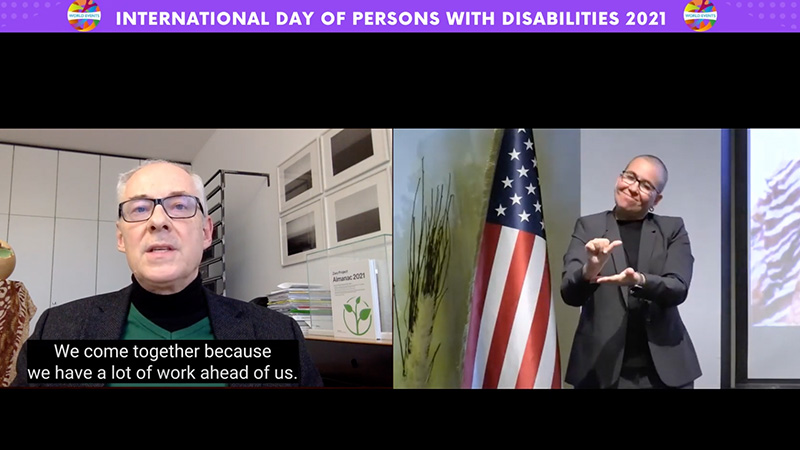 United Nation International Day of Persons with Disabilities 2021 
