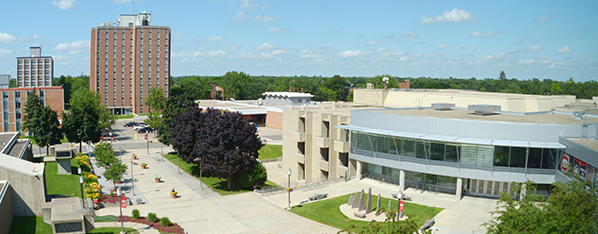 campus view of Atwood and Sherburne