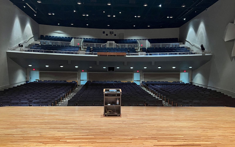 Ritsche Auditorium stage view