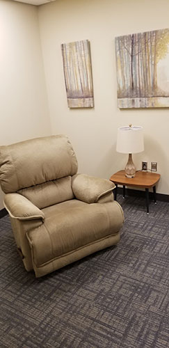 interior view of the relaxation room