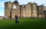 Jumping for Joy, Mariah Friederichs:  This photo truly captures how happy I was to be living and studying in the Alnwick Castle in England. I was walking in the castle yard with my friend on the way to lunch when we decided to stop and take a picture. It is still unbelievable, even to me, to know that the scene in this picture was my everyday occurrence for four months. I am so thankful for the opportunity St. Cloud State gave me and there is not a day that I don't wish I was right back in the present time of this photo. 