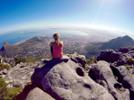 Scenery, Elizabeth McNamara: It is so hard to put into words the emotions I had during this trip. This photo was taken at the top of Table Mountain in Cape Town, South Africa. Our group spent the last two days of our trip in this beautiful city. Sitting and looking out gave me time to reflect and process all the things that I saw and felt during the last two weeks. It was a perfect place and way to reflect on the entire experience.