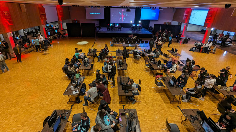 an esports event in Atwood Memorial Center