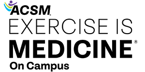 ACSM logo with the text "Exercise is Medicine" and "On Campus" below