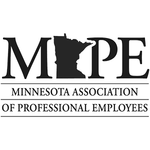 The Minnesota Association of Professional Employees (MAPE) Logo in grayscale.