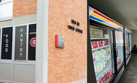 Food pantry exterior and fresh food