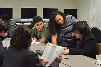 students in class