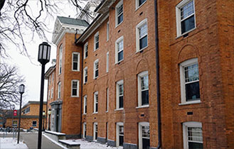 exterior view of Lawrence Hall