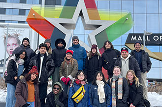 students at the Mall of America